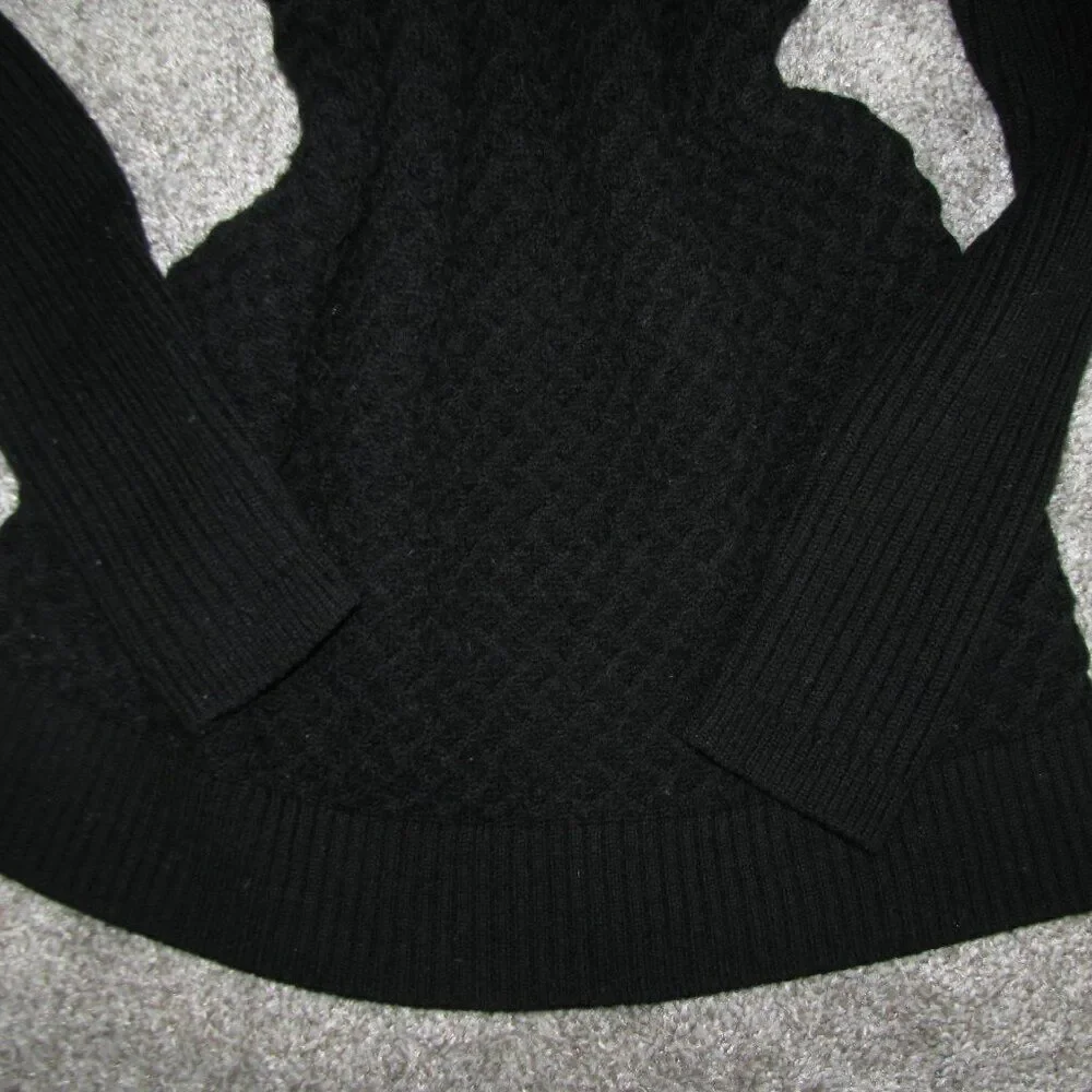 Calvin Klein black wool blend sweater S Minimalist